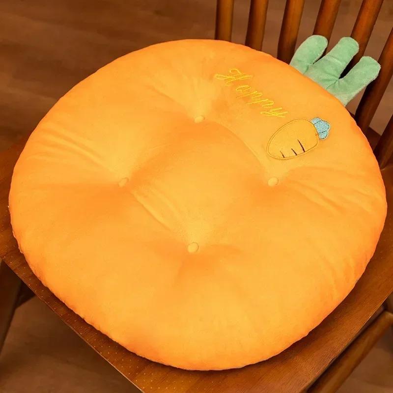 

Cushion Office Thickened Chair Cushion Elevated Hip Cushions Summer Student School Car Pad Cartoon Car Cushions 40x40cm помаранчевий