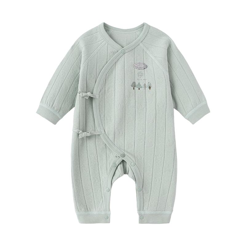 

Хлопковый ромпер Babylove для новорожденных с жаккардовым узором 52