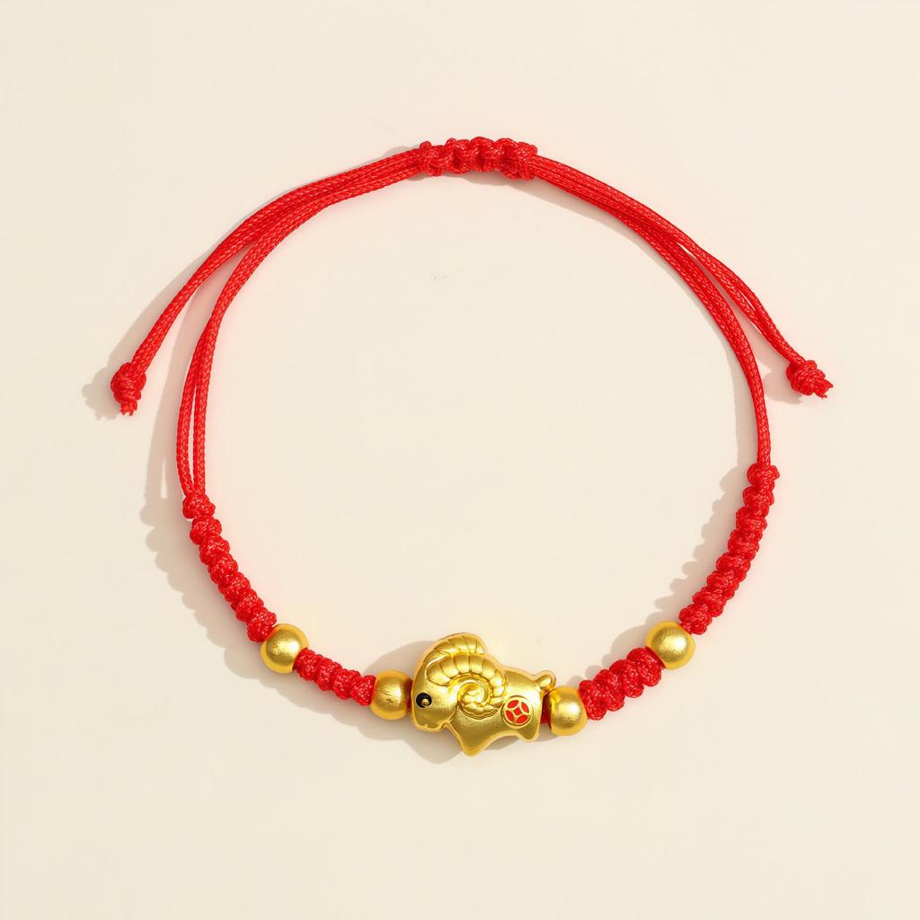 2026 Anul Zodiacal al Calului Brățară Roșie: Sfoară împletită handmade Ben Ming Nian pentru noroc