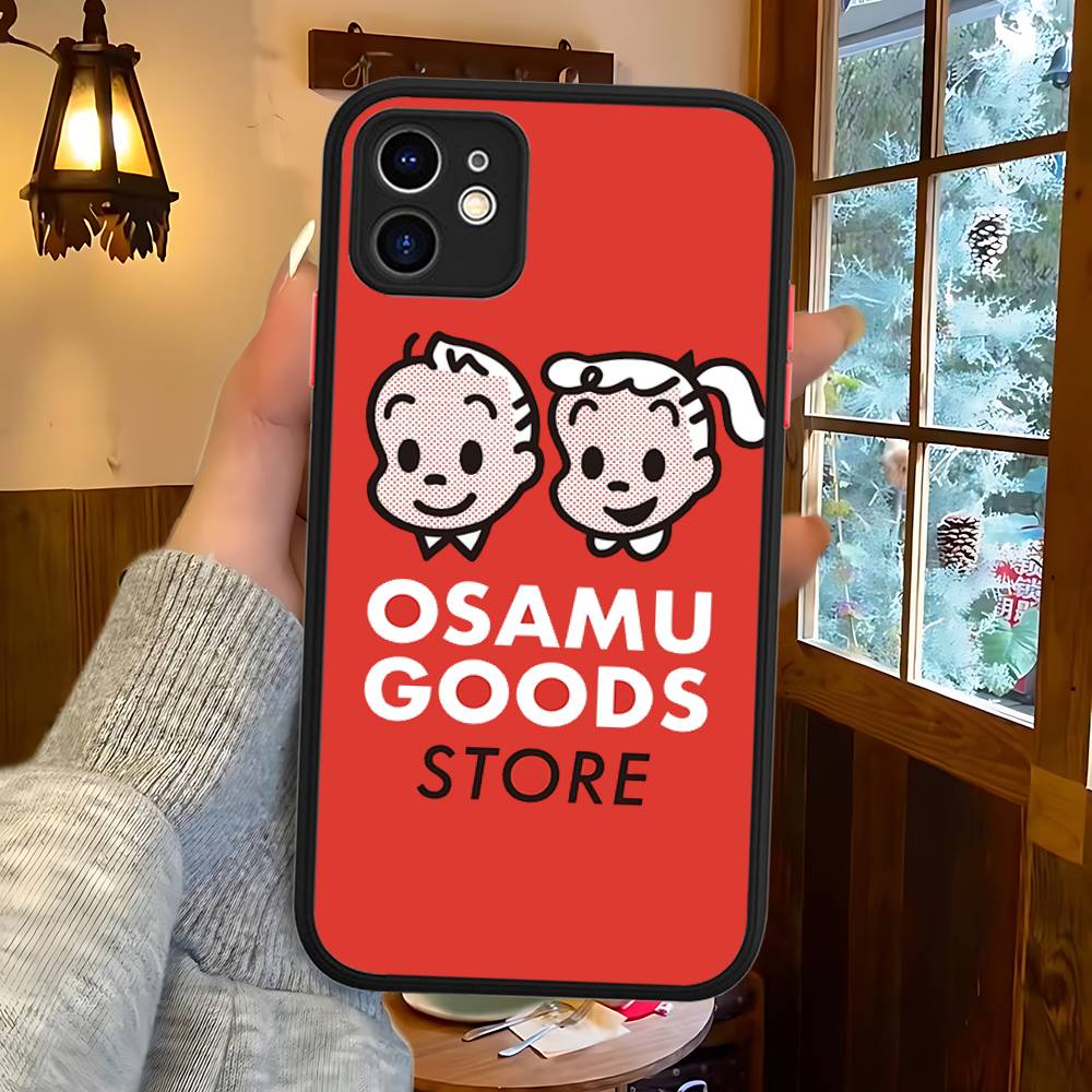Fashion Osamu Goods Phone Case For IPhone 11 12 13 14 15 16 Pro Plus X XS MAX Matte Bumper Shockproof Cover