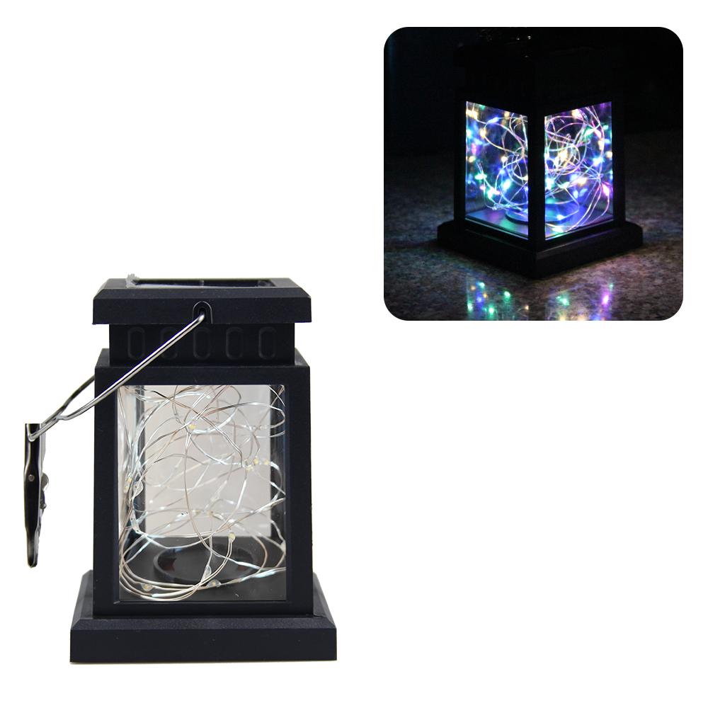Garden Decor Solar Candle Lights Retro Palace Lantern Hanging Patio Walkway Light Landscape Floor Lights Waterproof Lawn Lamp