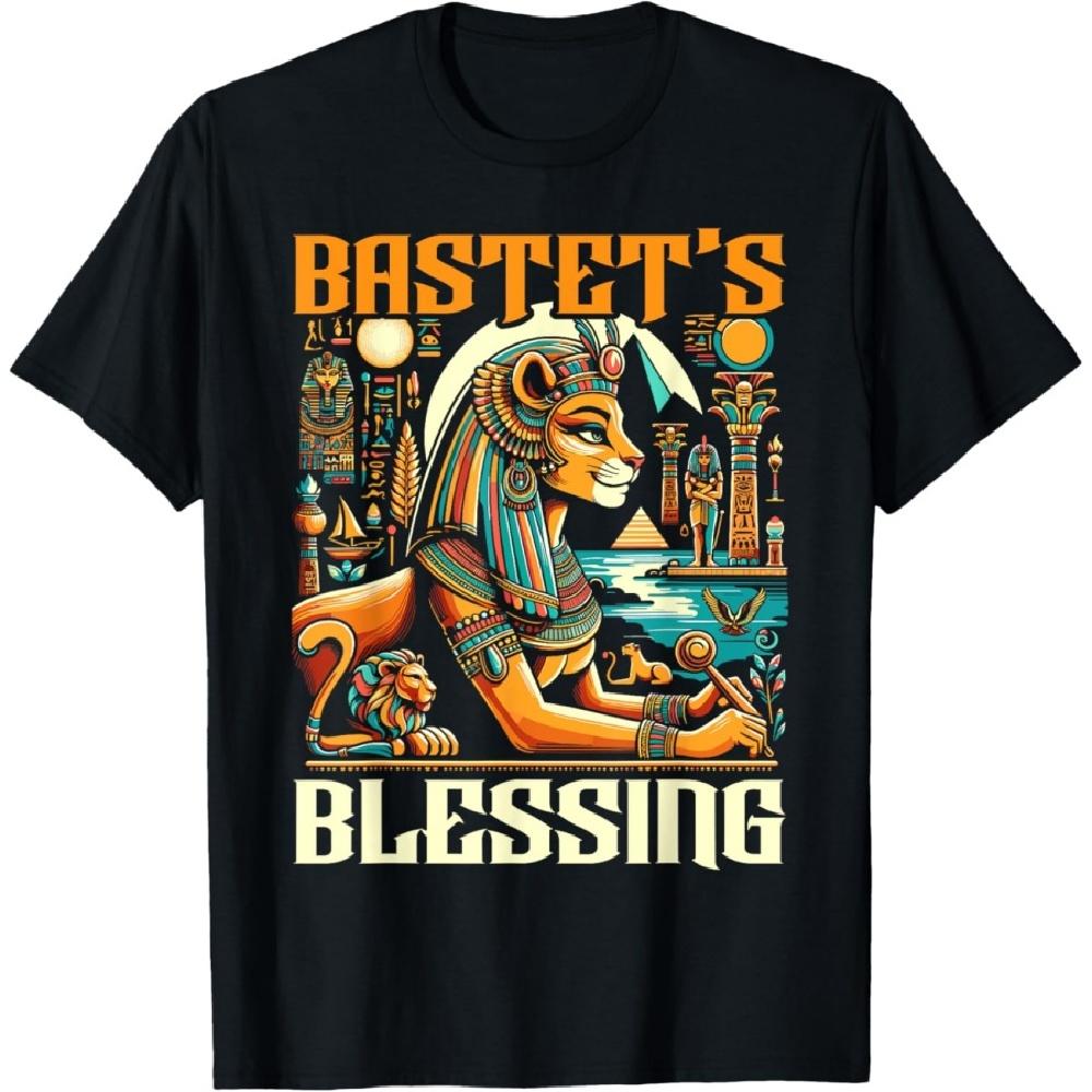 

Bastet Egyptian Goddess Egypt Pyramid Ancient Egypt T-Shirt(2) S