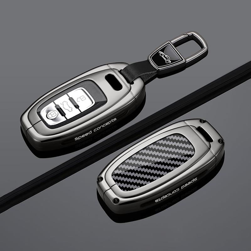 Zinc alloy Car Remote Key Case Cover Shell for A5 A6 C7 A7 A8 Q3Q5 Q7 S4S6 S7 S8 R8 TT A1 A3 8V A4 B8 B9 Holder Accessories