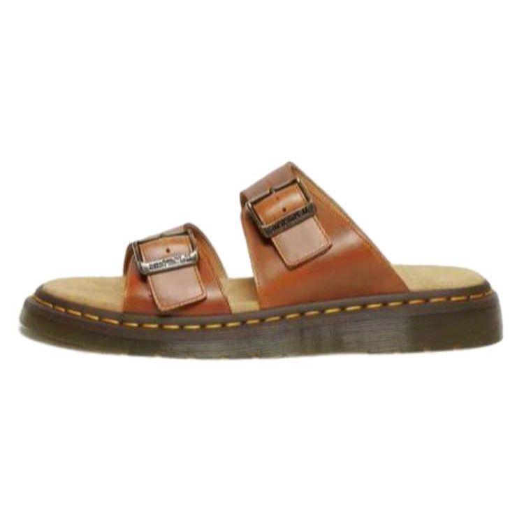 Доктор. Сандалии Martens Unisex Josef Savannah Tan Замшевые с пряжкой 31573239 36