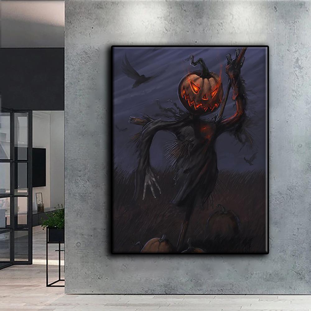 Diamantmalerei Halloween gruseliger Kürbiskopf Mann Stickerei Kreuzstich Strass Home Decor