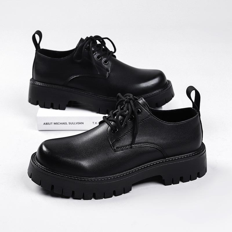 Derby leather shoes men's high-end formal wear business big head platform wedding groom casual leather shoes 98135-W