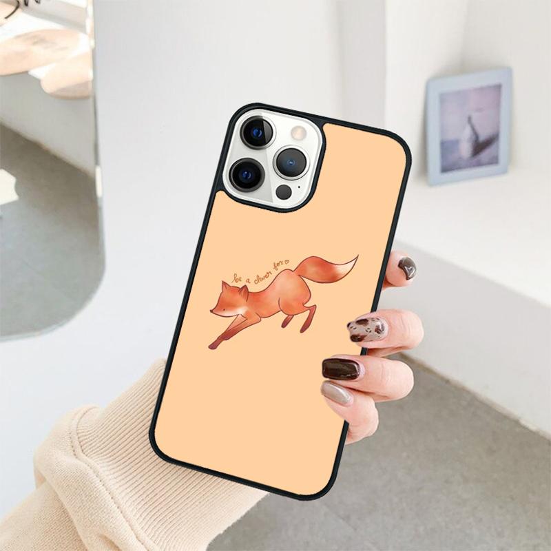 Red Fox Pattern Phone Case For iPhone 17 Air 16 15 14 11 12 13 Pro  MAX Plus coque Cover Shell