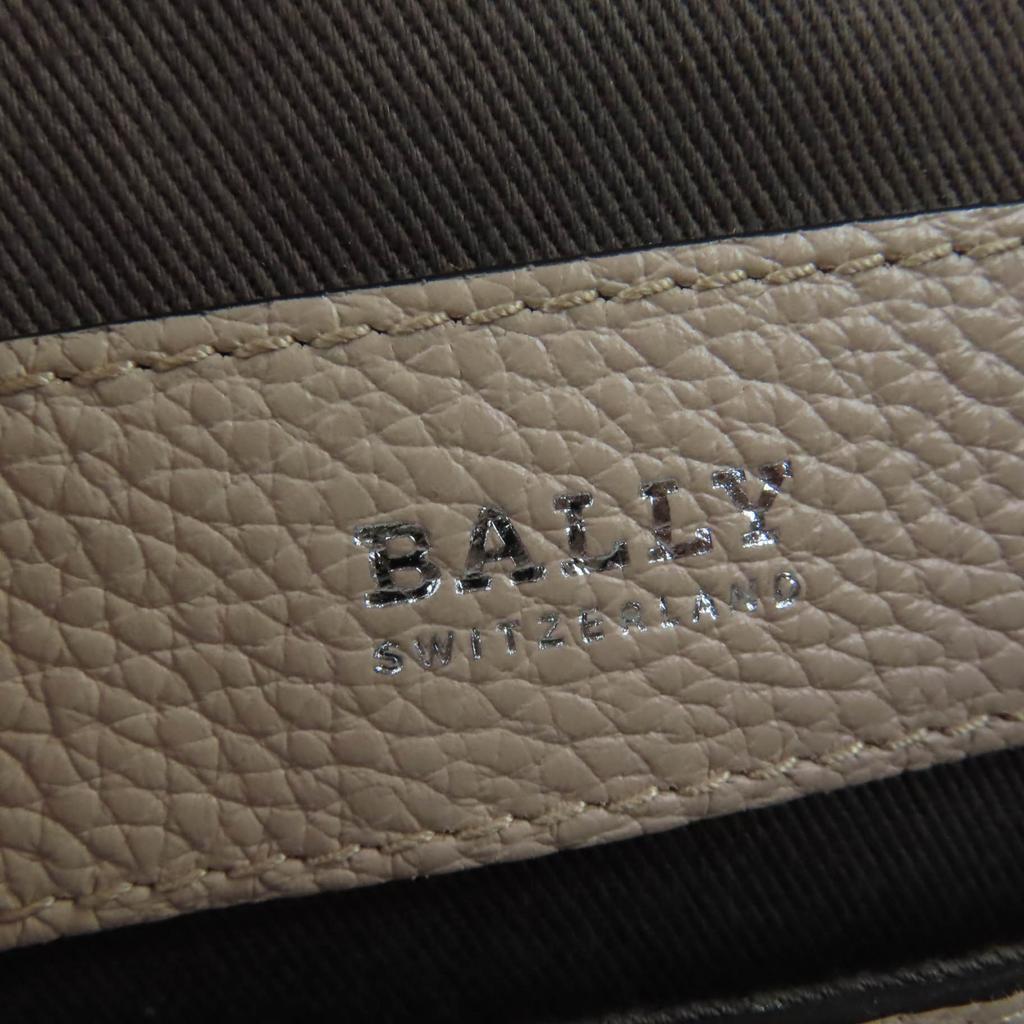 Bally Shoulder Bag SOMMET ZIP Leather 2WAY Handbag Pink Beige Leather Women Used
