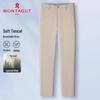 MONTAGUT Men's Straight-Leg Tencel Linen Blend Casual Pants