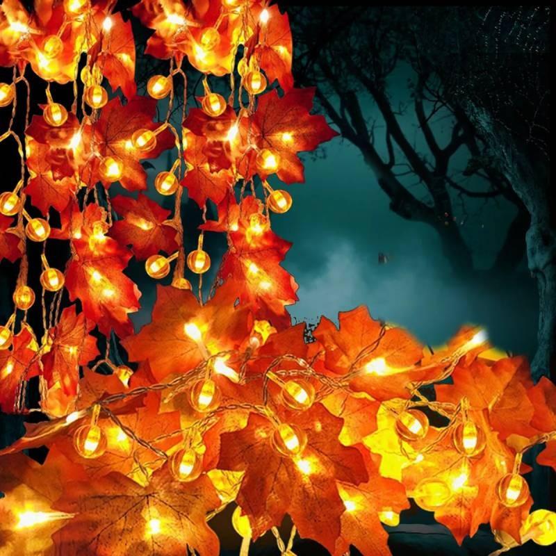 Delightful Led Halloween Decorative Lights With Adorable Pumpkins Ghosts And Bats For Parties