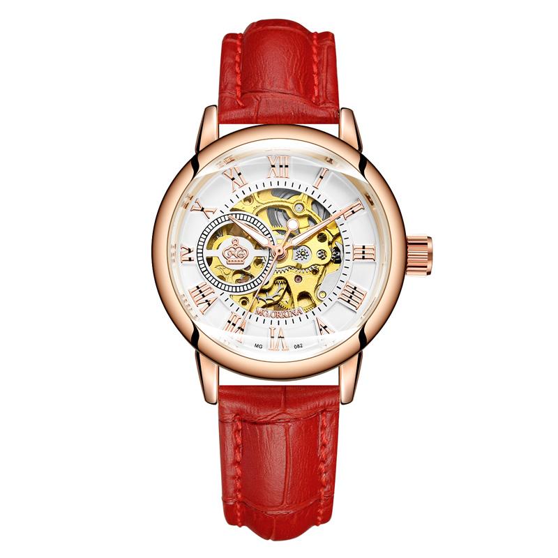 Nouvelle Mode Marque de Luxe Squelette Montres Mécaniques pour Femmes Montre Féminine Automatique à Remontage Automatique Montres-Bracelets pour Dames Montre Femme