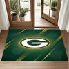 Green Bay Packers Design Crystal Velvet Rug Soft Decorative Mat for Bedroom Entrance