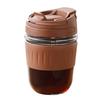 Pahar de sticlă cu băutură dublă, portabil, cu pai, pahar pentru apă, ceașcă de cafea, ceașcă cadou