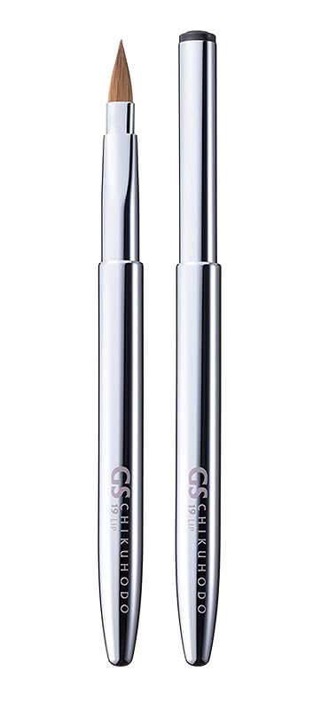 

Authentic Kumano Chikuhodo Lip GS Makeup CHIKUHODO Brush, GS-19 Brush, Weasel, Series, Hiroshima, Professional-Quality Brush, белый