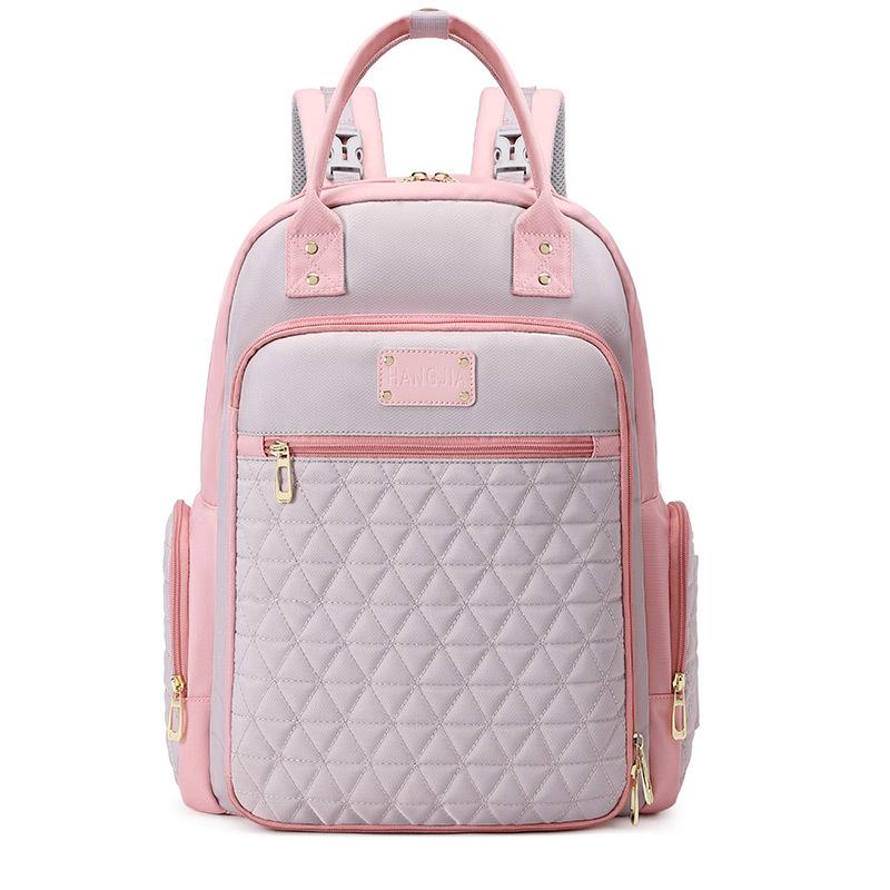 

Вместительная сумка для подгузников, рюкзак, прочные подгузники для беременных, повседневные водонепроницаемые сумки на плечо, дорожные уличные рюкзаки розовый