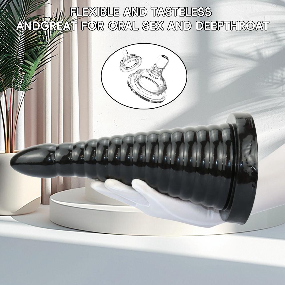 S/L Pagoda Jumbo Suction Cup Large Anal Plug, Oversized Threaded Anal Plug Bead Anal Expander Female Masturbator Adult 18+