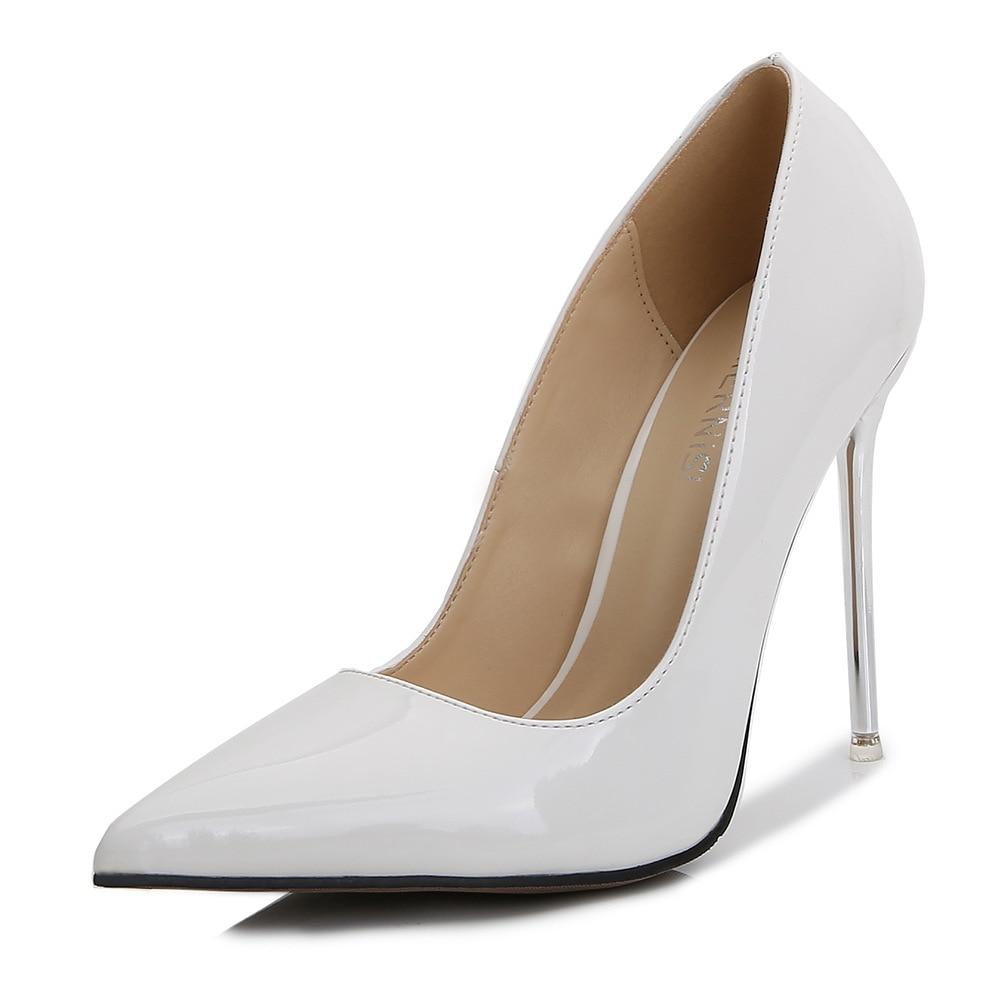 Fashion Pointed-Toe Large-Size High-Heeled Shoes Nightclub Sexy Thin Heeled Professional Women's Shoes WZ-18085-1