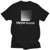 Mens Brand Fashion Cotton T-shirt Summer T Shirts For Men New Cool MEYER SOUND Audio Speakers Mens Black Tee-Shirt Size S-3XL