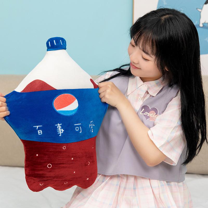 Sprite Cartoon Coke Plush Toys Creative Cushion Stuffed Birthday Gifts Dolls