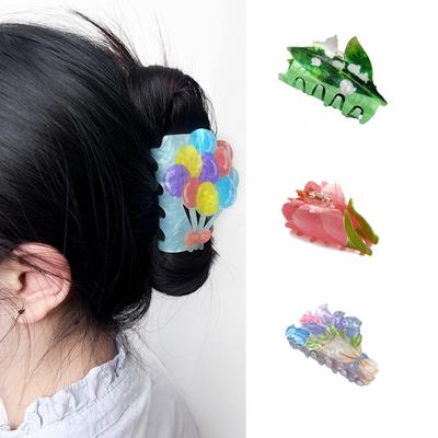 1 Stück Blumenclip Tulpe Lilie Rose Haarspange Acryl-Blumenclip Haaraccessoire Dopamin-Haarspange