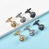 1 Pair Cufflinks Polished Smooth Surface Twist Shape Men Suit Shirt Cufflinks Tuxedo Shirt Accessories Business Evening Party Wear