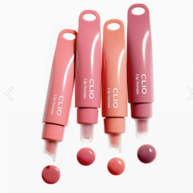 Clio Glaze Lip Serum Set 8g Glossy Hydrating Lip Serum Korean High Shine Plumping Lip Tint Set