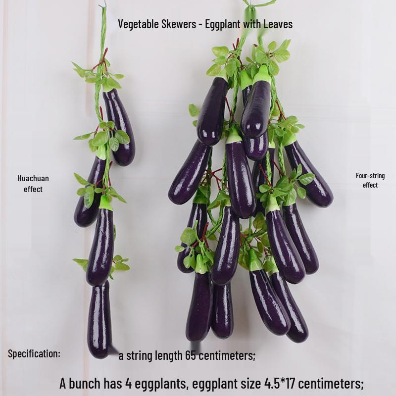 Farmhouse Hanging String Vegetables with Chili, Potato, Corn, Garlic & Peanut Model for Restaurant Courtyard Decor