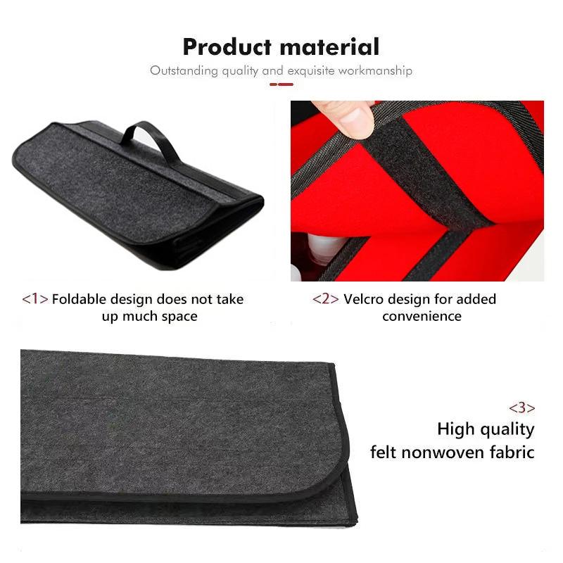 Car Trunk Organizer Large Capacity Folding Storage Bag For Mercedes Benz AMG W206 W204 W205 W203 W202 W211 W213 W169 W222 W220