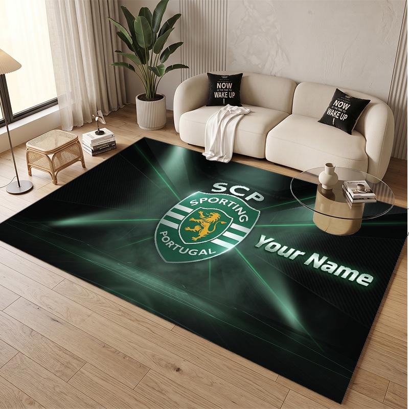 Personalized Crystal Velvet Carpet Sporting CP Pattern Non Slip Floor Rug