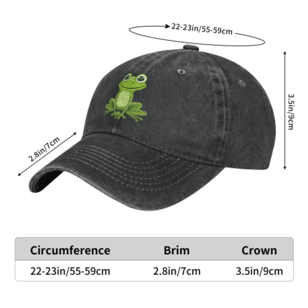 Green Big Eyes Frog Fashion Classic Cotton Trucker Hat Summer Dad Cowboy Cap Outdoor Leisure Basketball Caps