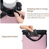 Luggage Cup Holder - Multifunctional Travel Caddy - Fits Suitcase Handles, Also, As A Stroller & Automotive Cup Holder - Pink