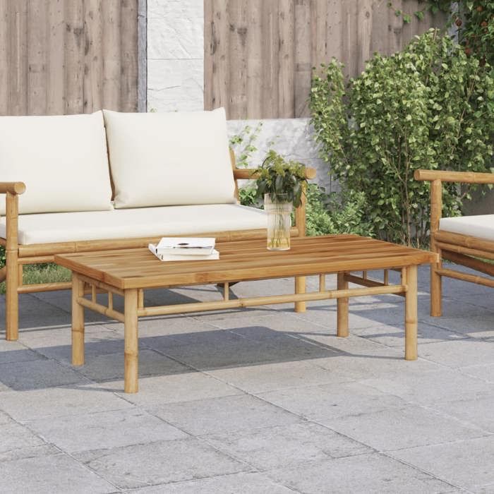 VidaXL Coffee Table 110x55x35 Cm Bamboo, Side Table, End Table, Accent Table, Living Room Table, Center Table, 366470