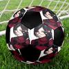 Soccer Ball Colorful Machine Stitched PVC Size 5 Team Training Competition Ready Durable High-Bounce Cool Sports Gift