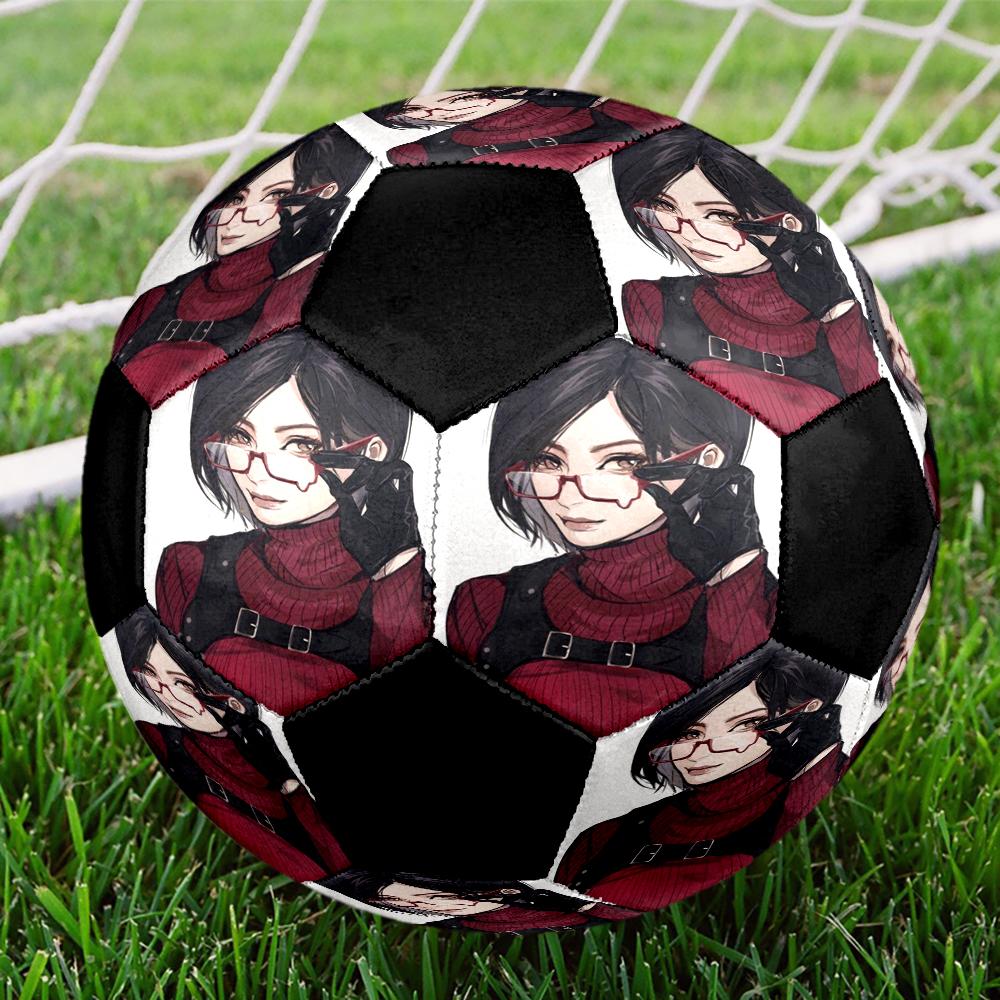 Soccer Ball Colorful Machine Stitched PVC Size 5 Team Training Competition Ready Durable High-Bounce Cool Sports Gift