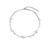 European, American Bohemian Style Simple Starfish Collarbone Chain Fashionable Versatile Rice Bead Beaded Necklace Vacation Jewelry