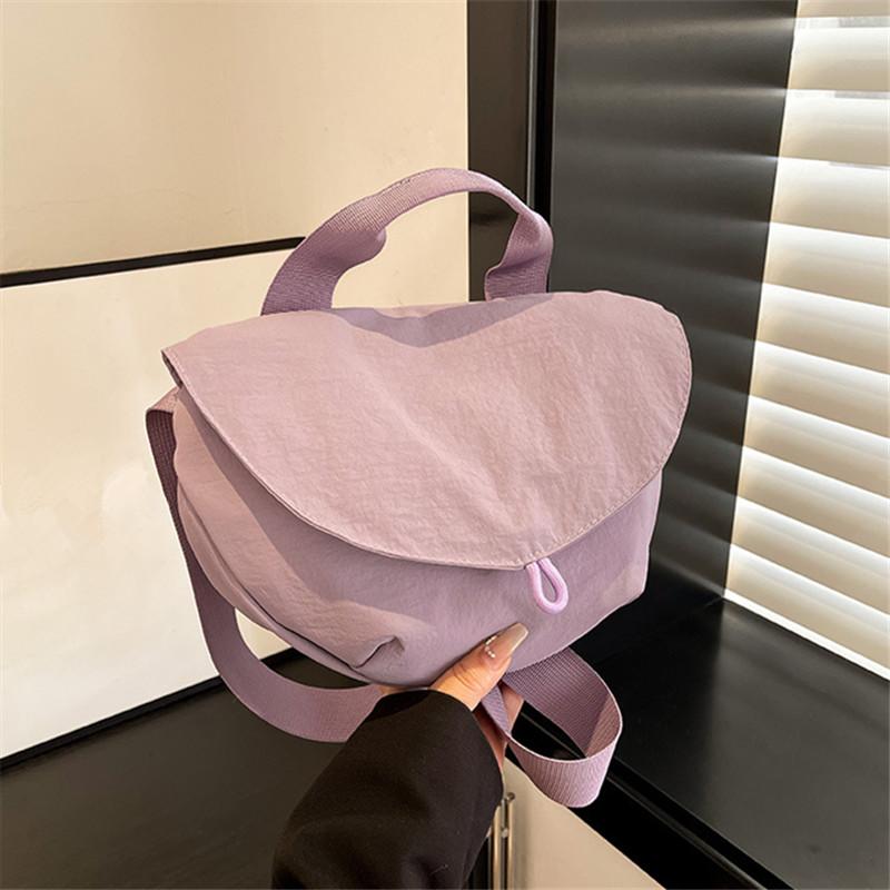 Lightweight Women's Bag, High End Feeling Cross Bags Nyl Tote Bag Solid Color Design Single Shoulder Bag Versatile Cloth Pouch