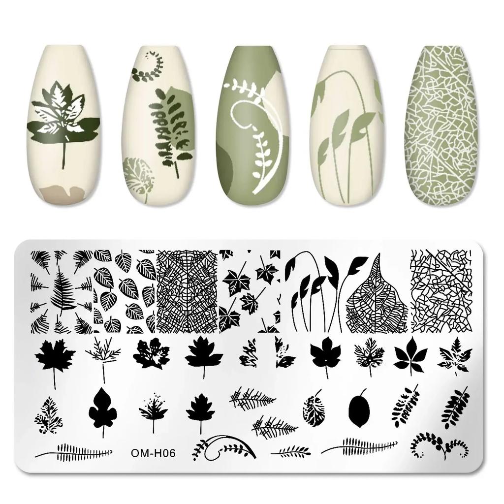 Nagelstempelplatten mit Schlangen- und Leoparden-Motiv, englische Buchstaben, Liebe, Herz, Blätter, Blumen, Design, Druckplatten, Nagelkunst, Schablone, Stempelwerkzeug