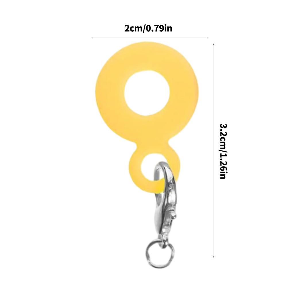 Silicone Straw Charm Hanging Cup Pendant Keychain Accessory Straw Decorative Pendant Suitable for Drinkware Decoration