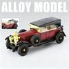 1:32 Alloy Classic Old Car Model Metal Retro Luxy Vehicles Car Model Simulation Sound Light Kids Toys Gift Diecast Alloy Car
