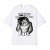 If They Talk Behind Yo Back Fart Wolf Literally Me Funny Meme Emo T-shirt Men's Harajuku Retro Oversized Cotton T Shirt 71787