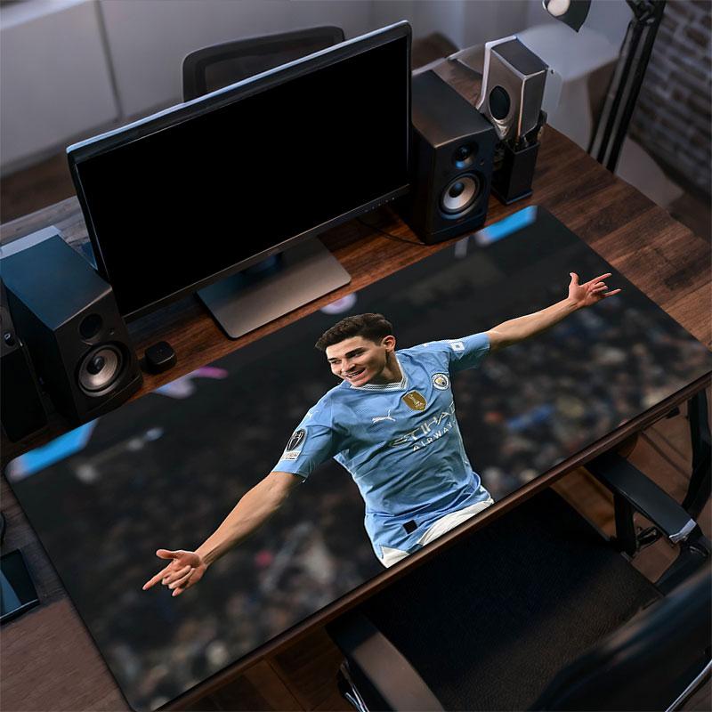Julian Alvarez Mouse Pad, Large Gaming Desk Mat, Non-slip XXL Mousepad for Laptop & Tablet, Mini PC Playmat with Stitched Edges
