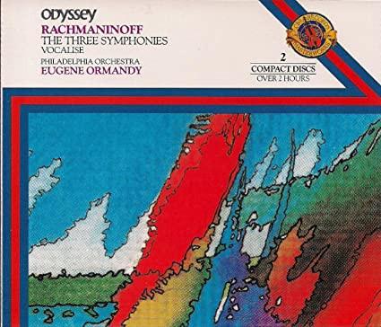 CD RACHMANINOFF ORMANDY PHL Symphonies 13 Vocalise MB2K45678 CBS Odyssey 1989 US Classical Used