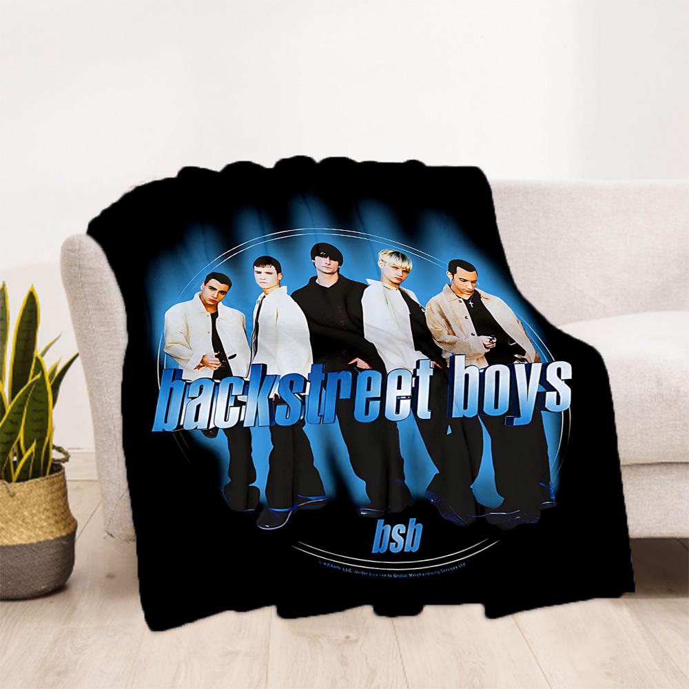1pc Backstreet Boys Outdoor Blanket Lightweight Flannel, Soft & Warm, All-Season Use for Sofa, Outdoor, Camping, Living Room049