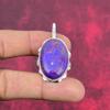 Pendentif turquoise en cuivre violet, bijoux en argent sterling massif 925, pendentif en pierre précieuse, cadeau pour elle, bijoux délicats faits à la main