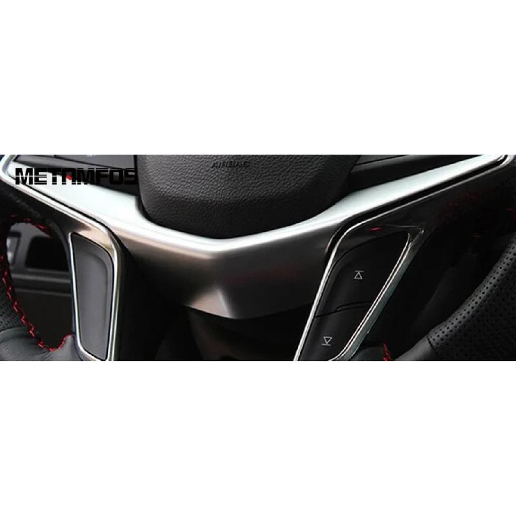 For Cadillac XT5 2016-  2024 Matte Steering Wheel Cover Molding Trim Decoration Frame Interior Accessories Car Styling