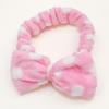 Spa Hoofdband Strik Haarband voor Gezicht Wassen Vrouwen Huidverzorging Hoofdbanden Elastische Make-up Hoofdband Koraal Fleece Gezichtswas Hoofdband