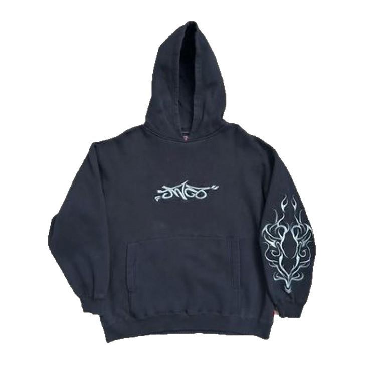 3D Gothic Aesthetic Zipper Hoodie: Retro Spring-Autumn Fashion Sweatshirt