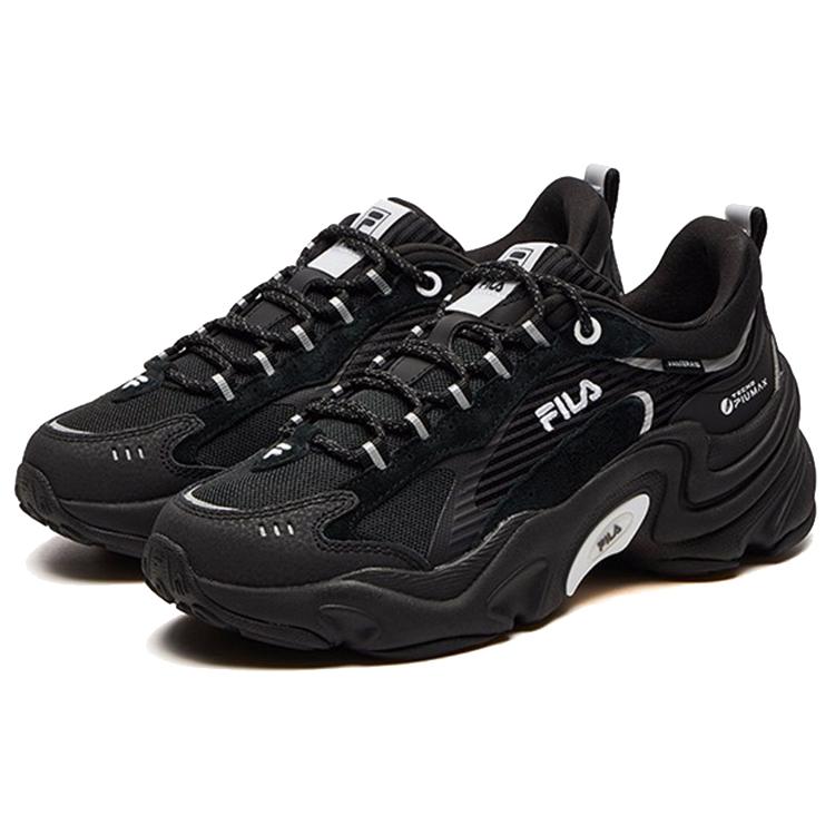 New FILA Damping Wearable Platform Clunky Shoes Black Women's F12W141107FBK