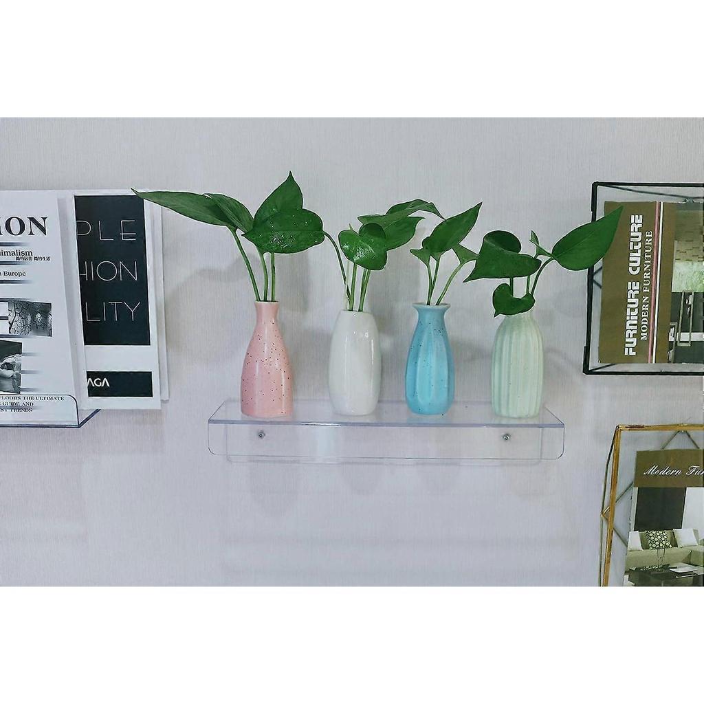 Bookshelf 15 Inch Transparent Invisible Wall Bookshelf Wall Shelf Bookshelf Display Wall Mount