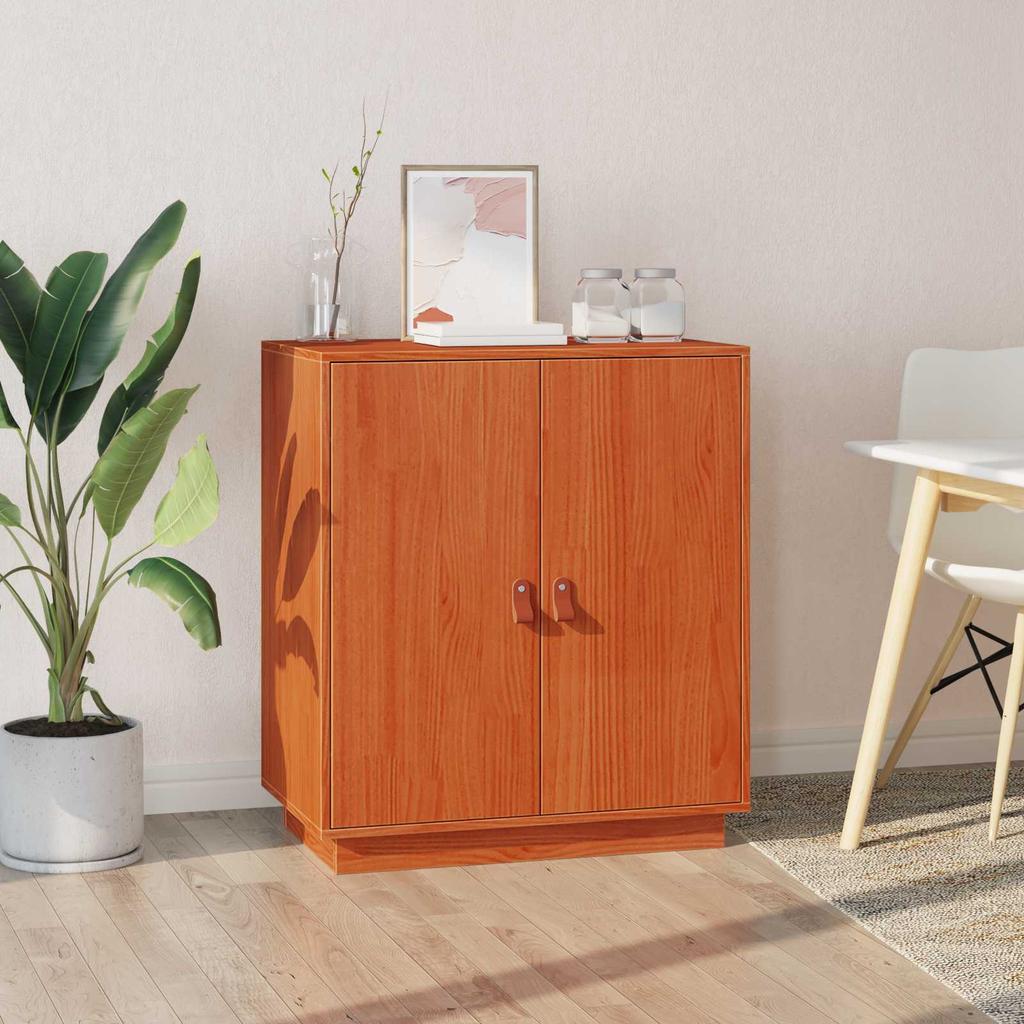 Sideboard Wax Brown 65.5 x 40 x 75 cm Solid Pine Wood